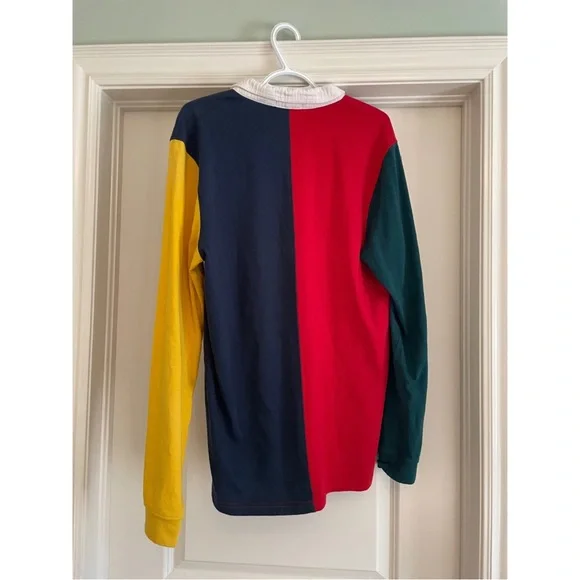 Colorblock Long Sleeve Rugby Shirt - Picture 3 of 3